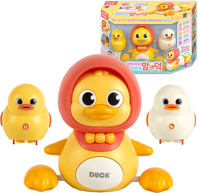 원앤원 조이앤그로우 엄마따라 아장아장 맘앤덕 세트, 1세트, 혼합색상