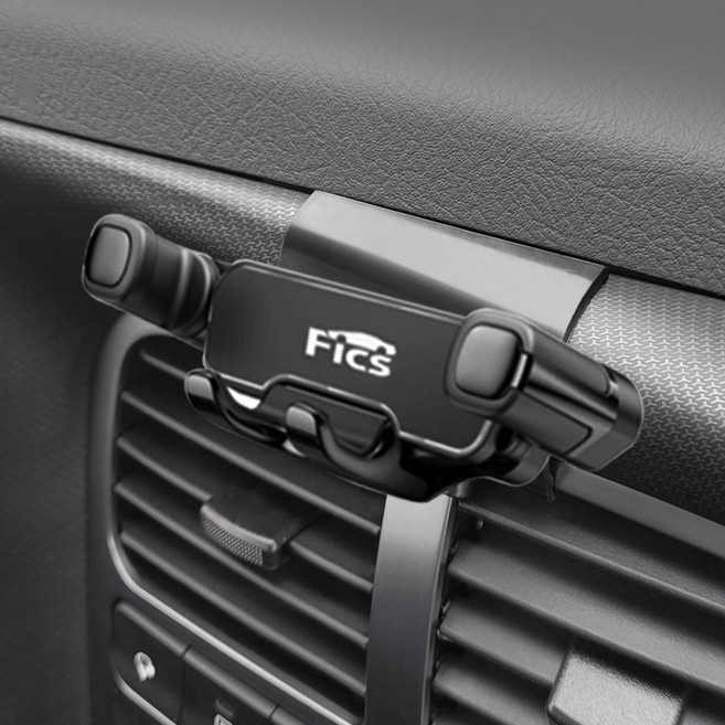 FICS 봉고3 차량용 핸드폰 거치대 +마운트 세트, 1세트, 블랙