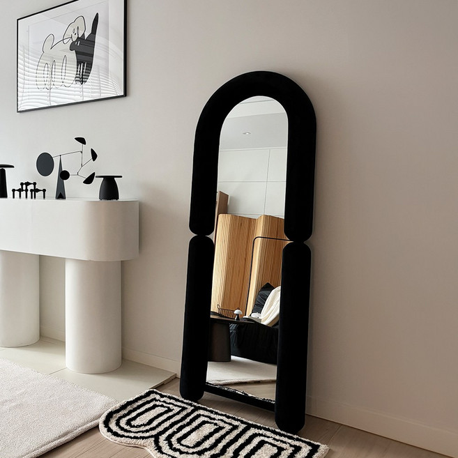 비알프렌드 웨스티 고급 벽걸이형 인테리어 전신거울, 블랙