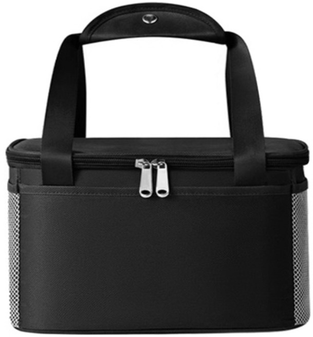 GUNU 심플 피크닉 도시락 보냉가방 18L, 블랙, 1개