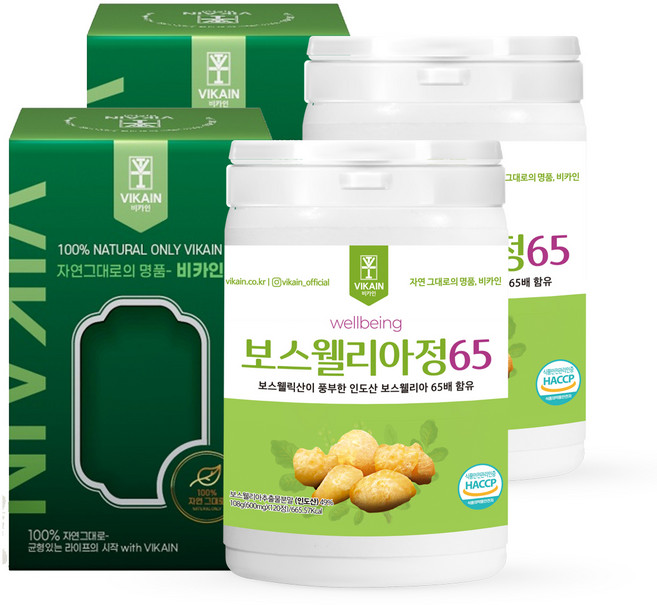 비카인 보스웰리아정65 72g, 120정, 2개