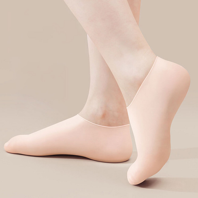 일상나눔 실리콘 보습 양말 양발착용 세트 스킨 FREE, 1세트