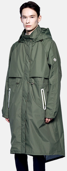 테크스킨 남성용 레인플렉스 골프 레인코트, 카키, 1개