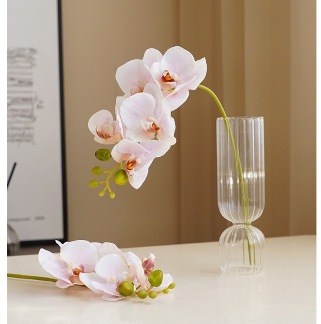 쏘앤영 고급스러운 난초 조화 결혼식 소품, 핑크, 1개