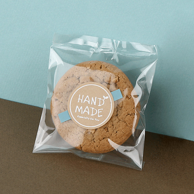 쿠키봉투 투명 12 x 14 cm, 100개, 1세트