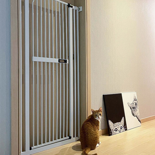 아토주 고양이 가두리 방묘문 안전문, 화이트, 1개