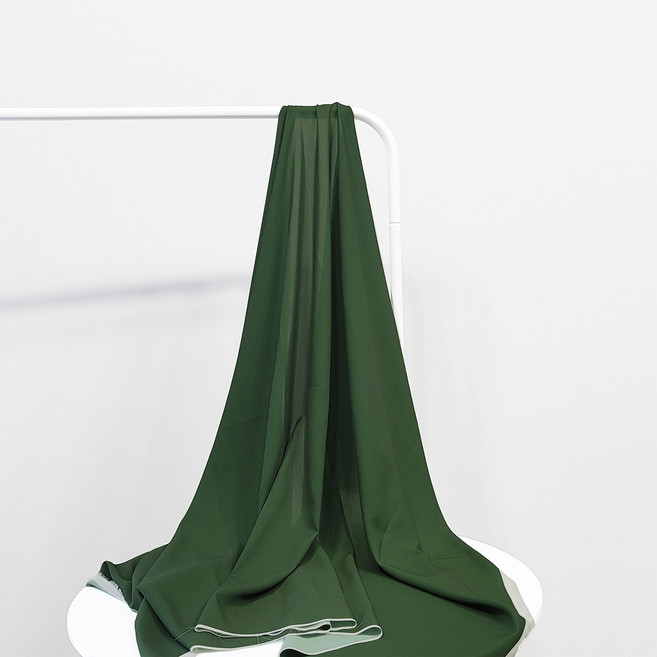 나비손길 두툼한 컬러 쉬폰 원단, 40포레스트그린, 1개