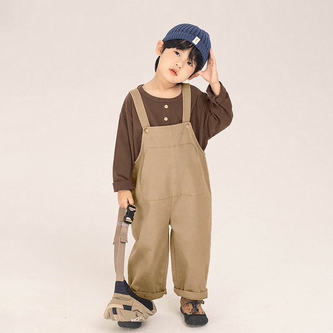 스타빈 아동용 캐주얼 빅포켓 멜빵바지