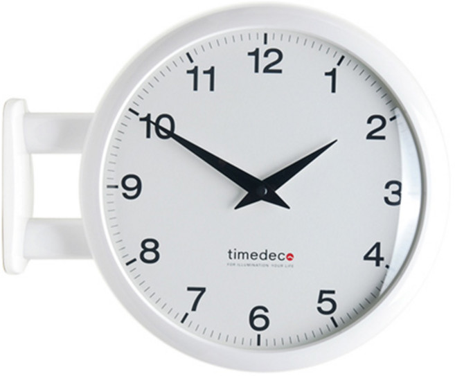 타임데코 모던 양면시계 A5, 화이트
