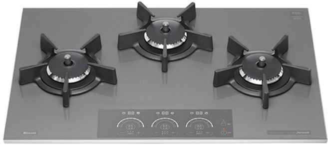 린나이 빌트인 쿡탑 가스레인지 750장용 3구 터치식, LNG, RBR-GF7500