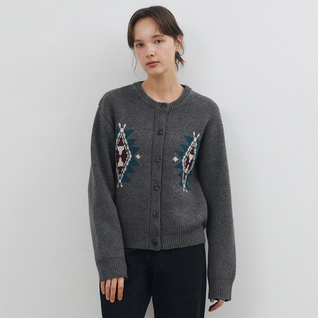 몽돌 여성용 코위찬 버튼 가디건 MDCD028