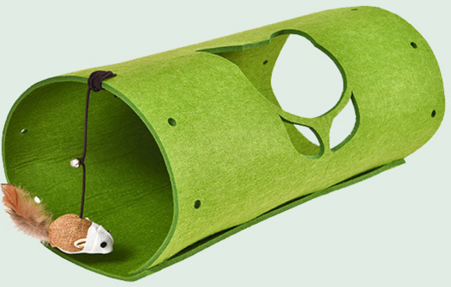 데이소이 조각조각 퍼즐 고양이 터널 1단, 그린, 1개