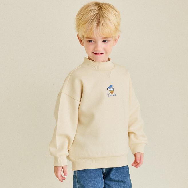 헤이미니 뉴키즈온 아동용 디즈니 미키와 친구들 베스트 프렌드 왕기모 보온 티셔츠