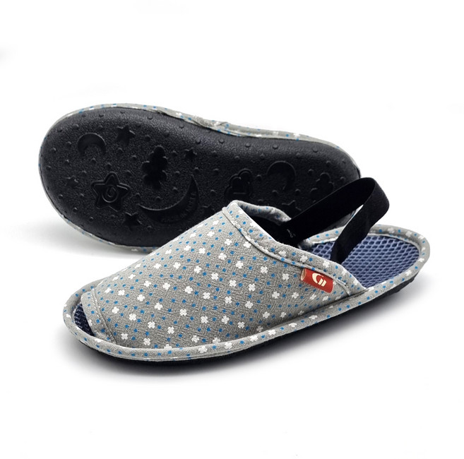 쿠션마루 아동용 도트쿠션 실내화