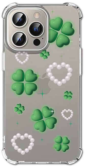 케이스퍼시픽 네잎클로버 에어쿠션 젤리 휴대폰 케이스