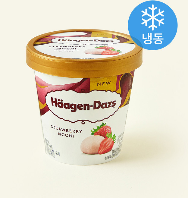 하겐다즈 파인트 스트로베리 모찌 아이스크림 (냉동), 1개, 1개입, 403ml