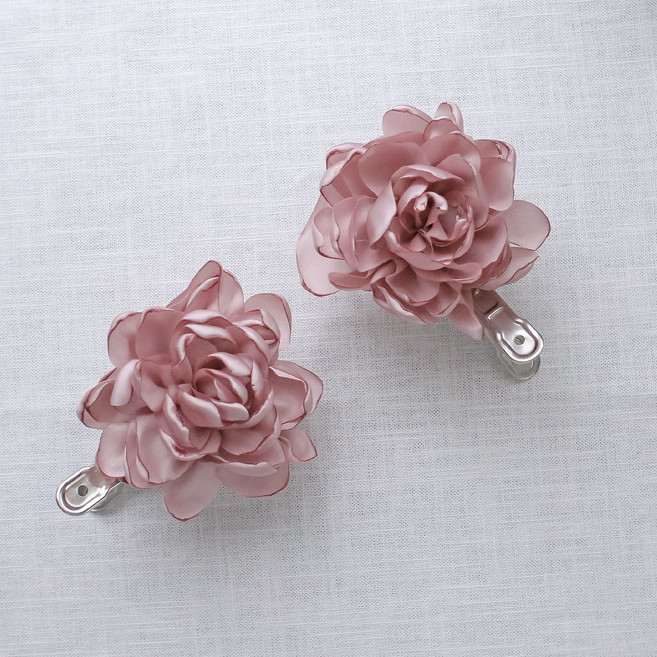 데코토닉 실크 코사지 커튼집게 10 x 7cm, 2핑크, 2개