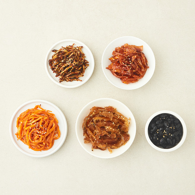 비움반찬 밑반찬 5종 세트 250g, 1세트