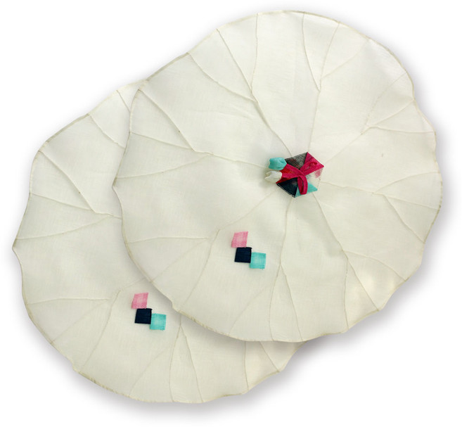 해피툴 모시조각 밥상보 아이보리, 2개