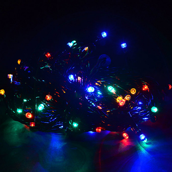 지아이비 LED 은하수전구 288구 DC24V 24m, 검정(선), 4컬러(전구), 1개