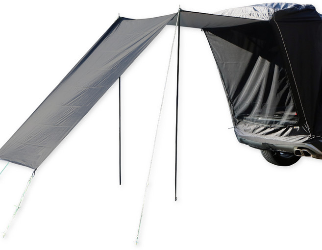 브리즈문 감탄 차크닉 차박 텐트 Ver 우레탄창 확장형 M, 모던블랙, 4인용