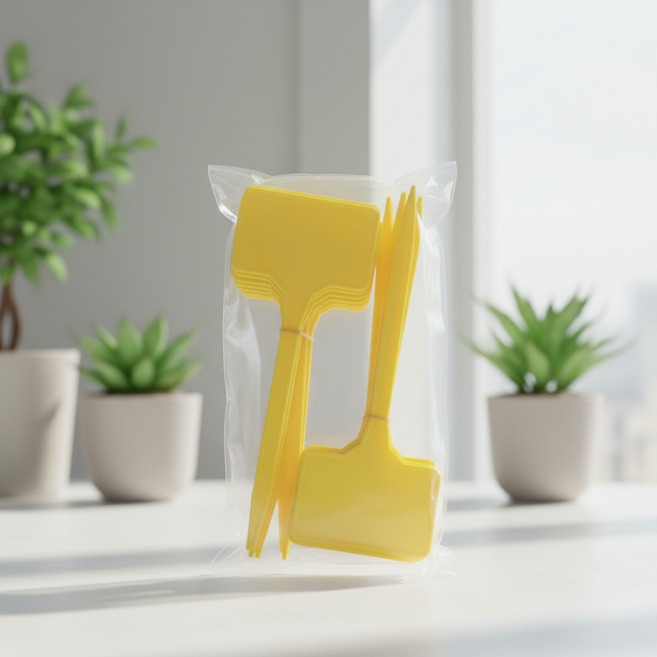 조인메이드 식물 이름표 화분 네임택 15cm 50p, 옐로우