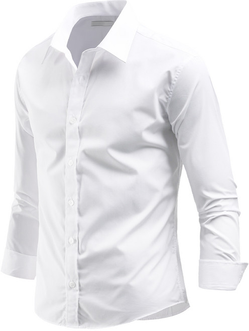 다꾸앙 남성용 심플의미학 솔리드 긴팔 셔츠 C04D14_ss1948