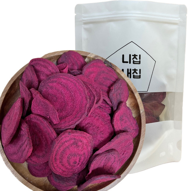 바삭바삭하게 말린 건조 비트칩, 60g, 1개