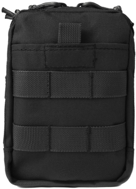파이커택티컬 더블 포켓 유틸리티 파우치 블랙