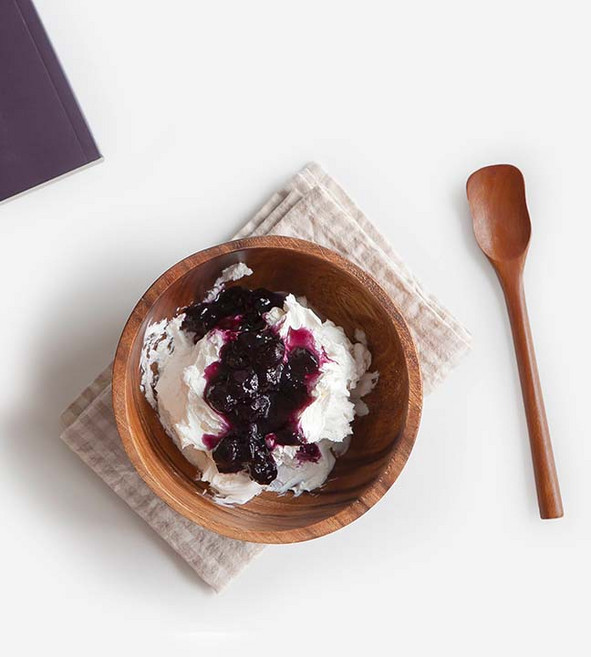 니코트 우드 요거트 스푼 사각, 1개