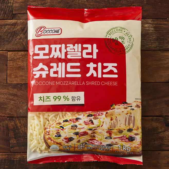 보꼬네 모짜렐라 슈레드 치즈, 1kg, 1개입, 1개