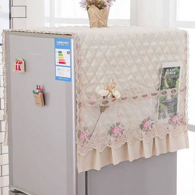 엑스터 냉장고 방진 다용도 가전덮개 세탁기 전자레인지 커버, 베이지