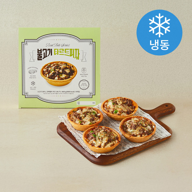 불고기 타르트피자 4개입 (냉동), 400g, 1개