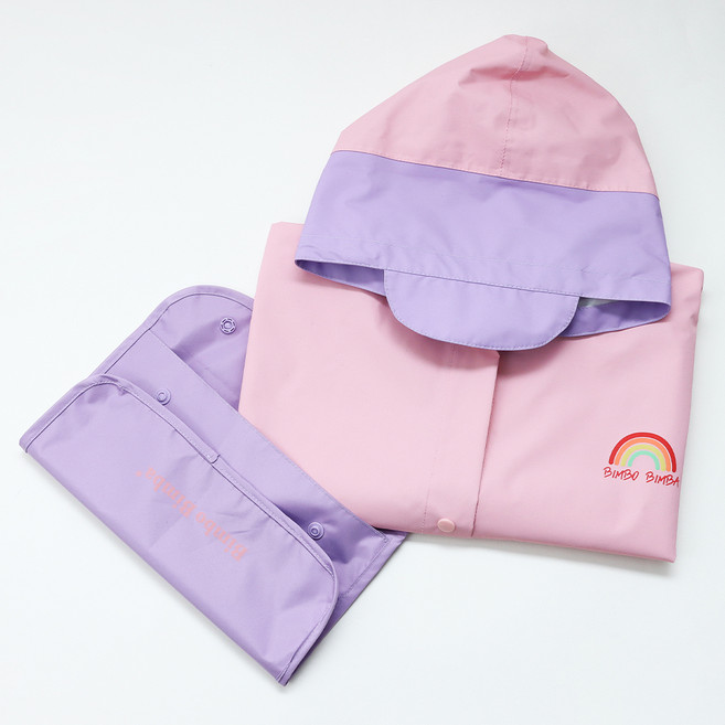 빔보빔바 판초 우비 + 파우치 세트