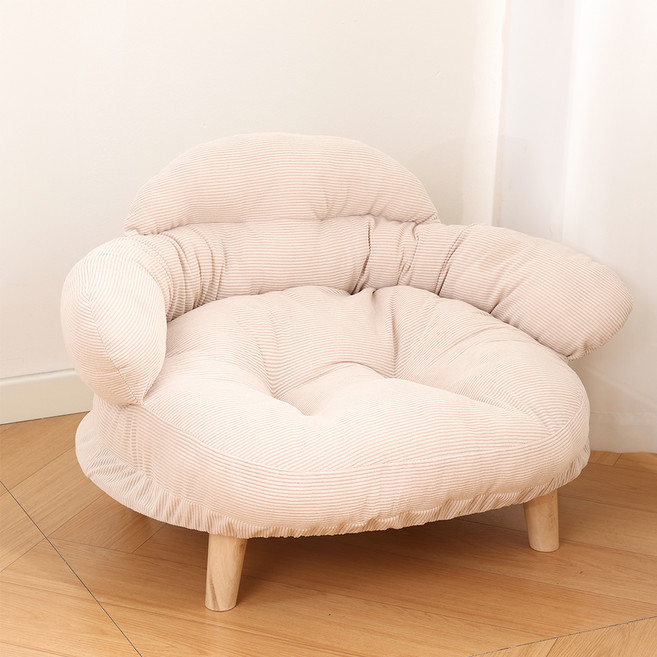 칠시 사계절 컴포트 펫 소파, 베이지, 1개