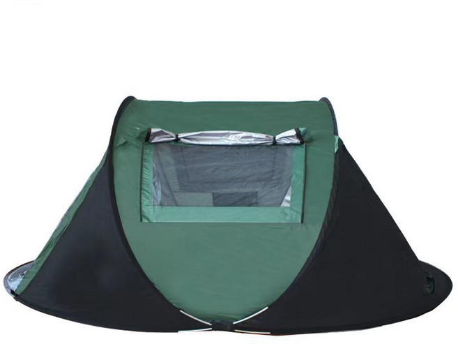 피티즘 캠핑 원터치 텐트 245 x 150 x 105 cm, 그린, 3~4인용