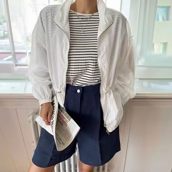 페이퍼먼츠 모던 스트링 조거 집업 바람막이 점퍼 11639