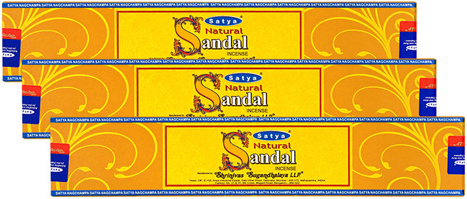 나그참파코리아 인센스 스틱 15g x 3p, 내추럴 산달