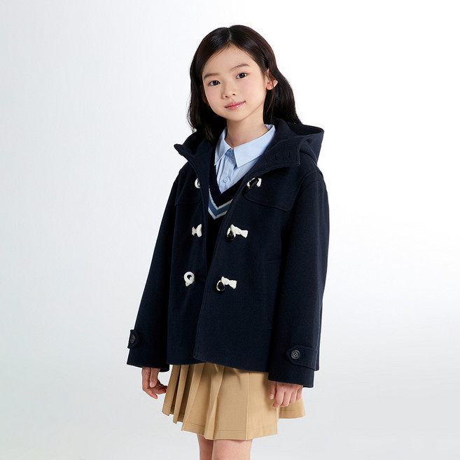 스파오키즈 아동용 후드 더플 코트