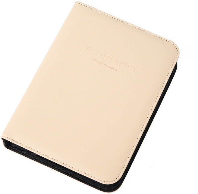 文具白書 卡冊 沙米色 400入, 1本, 400張, 砂米黃