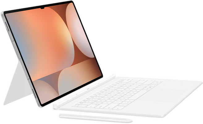 삼성전자 갤럭시탭 AI 키보드 북커버 케이스 터치패드, 화이트, 1개