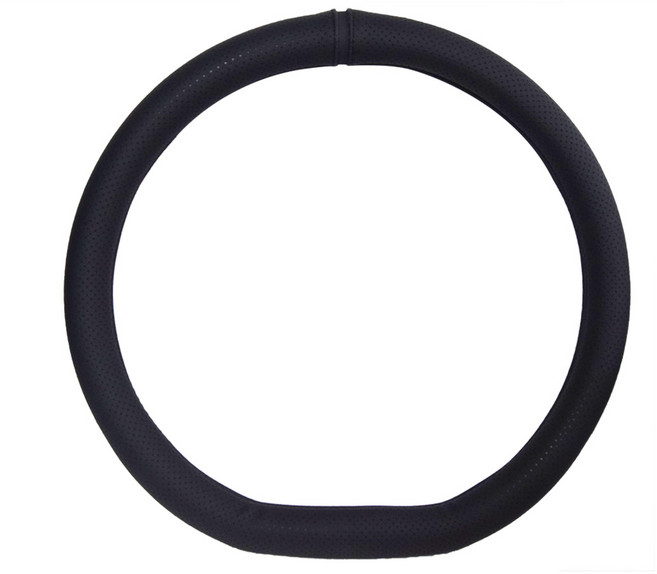 심플라인 코리스 타공 가죽 핸들커버 D컷 KRS003, 다이아블랙