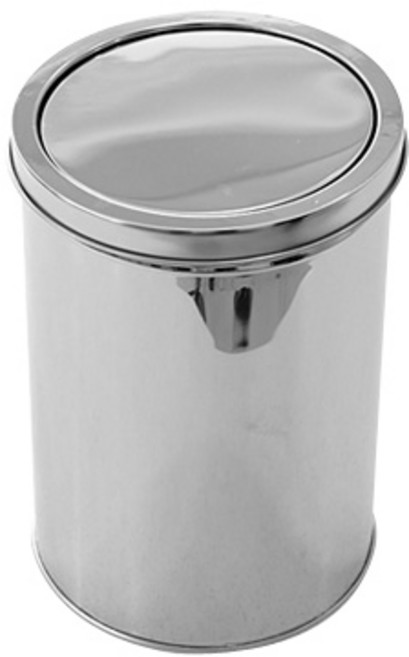 해피플러스 스테인레스 스윙 휴지통 10L