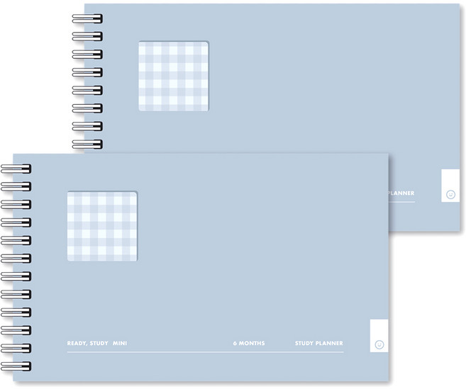 대시앤도트 레디 스터디 미니 6개월 스터디플래너 2p, 블루소다, 1세트