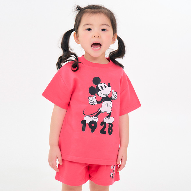 리틀래빗 아동용 여름 D 반팔 따봉미키 세트