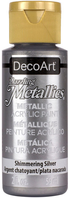 데코아트 대즐링 메탈릭 아크릴물감 23 시머실버, 59ml, 1색