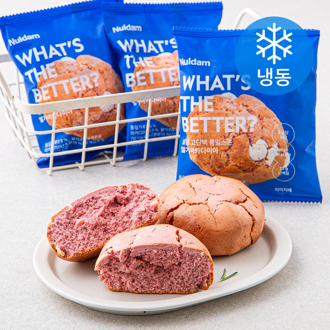 널담 고단백 통밀스콘 딸기 마카다미아 (냉동), 100g, 1개입, 5개