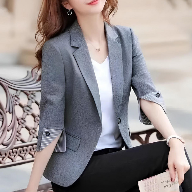 ATTERLIC 女款 Eloin 簡約七分袖西裝外套 10434
