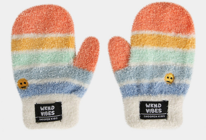 슈펜키즈 아동용 무지개 토들러 벙어리 장갑 HPKAGC401U