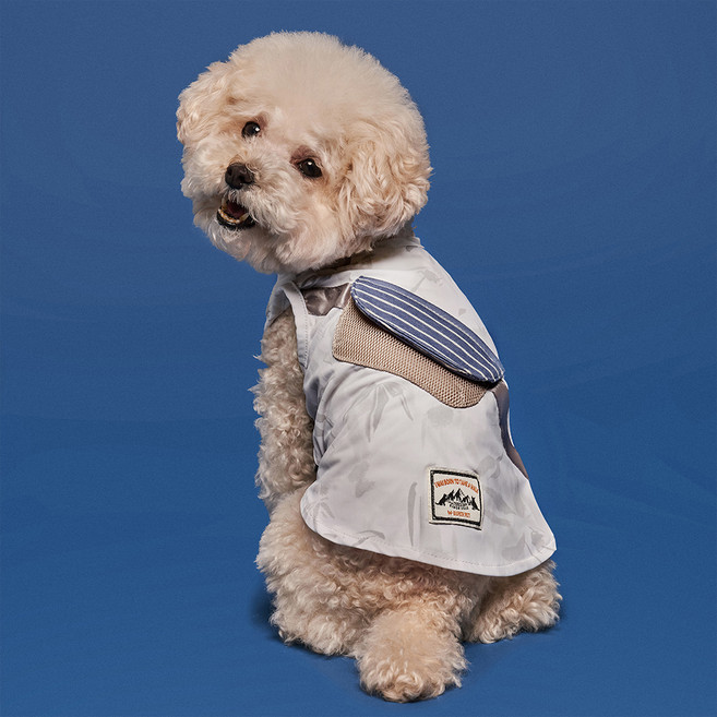 도그아이 강아지 포켓 쿨팩티, 그레이, 1개